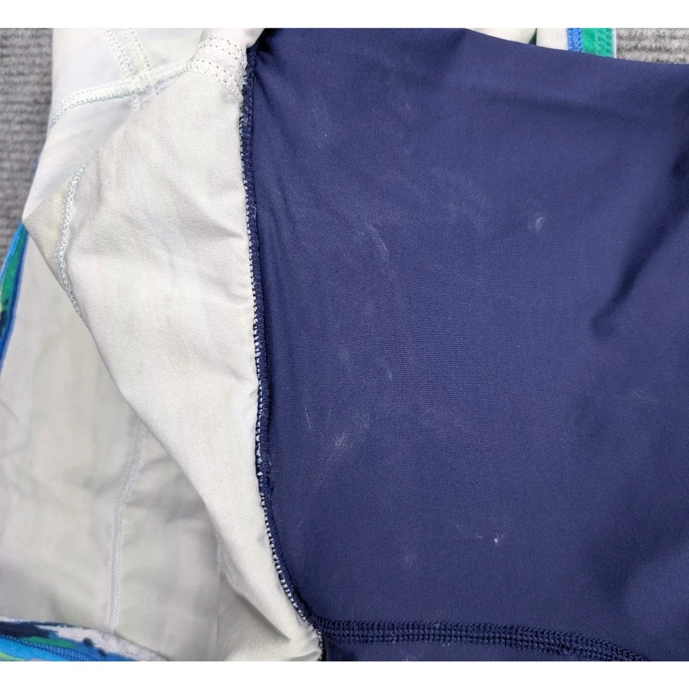 Lululemon Pace Rival Skirt Womens 4 Tennis Athleisure Skort Lined Blue Pleated